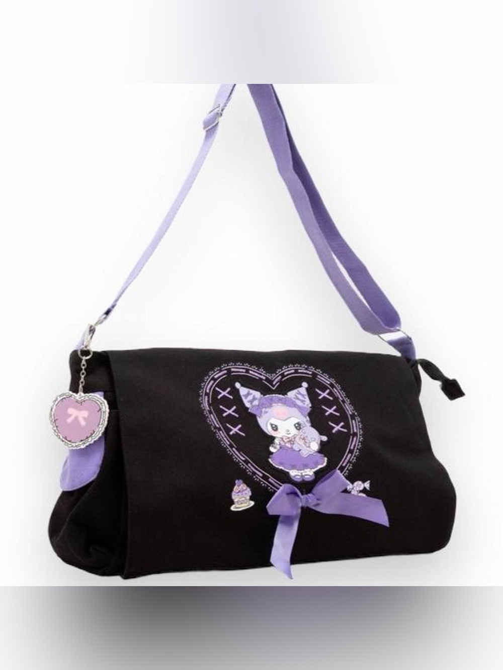 Kuromi Lolita Ribbon Messenger Bag BNWT